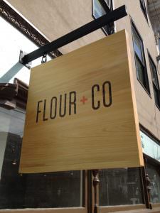 Flour + Co Hanging Sign